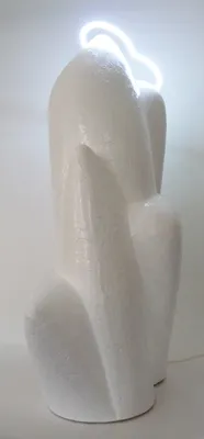 sculptuur 71, keramiek, neonverlichting