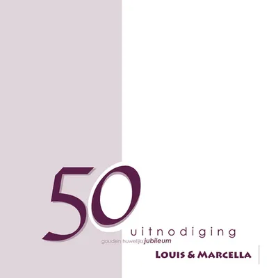 Uitnodiging voor 50-jarig