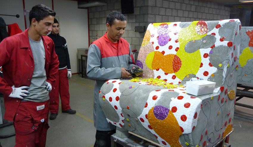 Buurtsofa 2 in het atelier